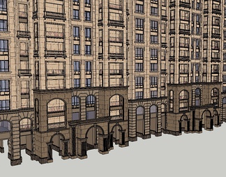 住宅楼su免费模型下载(1)