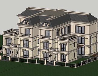 别墅su免费模型下载(1)