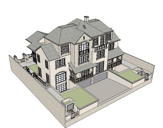 别墅su免费模型下载(1)