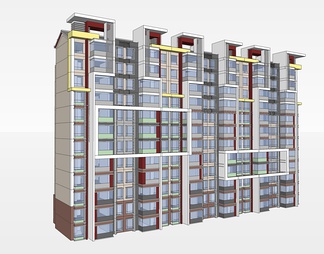 居住建筑su免费模型下载(1)