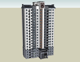 高层建筑su免费模型下载(1)