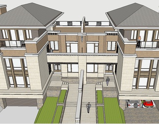 别墅su免费模型下载(1)
