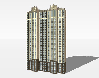 居住建筑su免费模型下载(1)