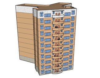 多层住宅su免费模型下载(1)