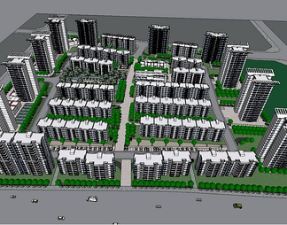 居住建筑su免费模型下载(1)