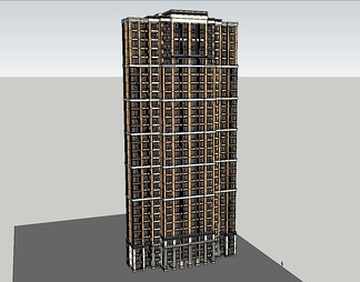 高层住宅su免费模型下载(1)