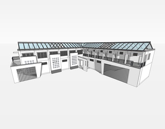 居住建筑su免费模型下载(1)