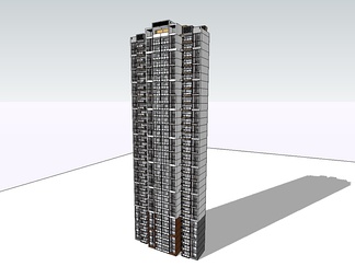 高层住宅su免费模型下载(1)