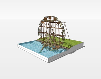 水车su免费模型下载(1)