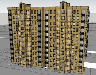 高层住宅su免费模型下载(1)