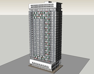 高层住宅su免费模型下载(1)