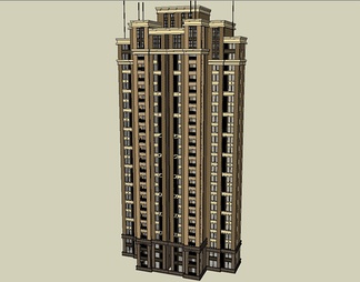高层住宅su免费模型下载(1)