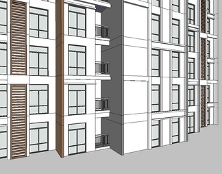 居住建筑su免费模型下载(1)