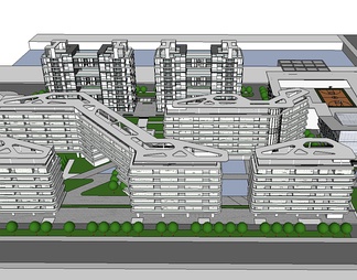 居住建筑su免费模型下载(1)