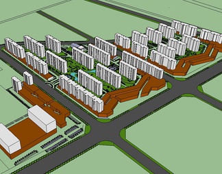 居住建筑su免费模型下载(1)