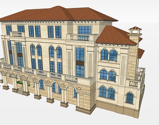 别墅su免费模型下载(1)
