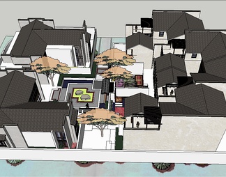 居住建筑su免费模型下载(1)