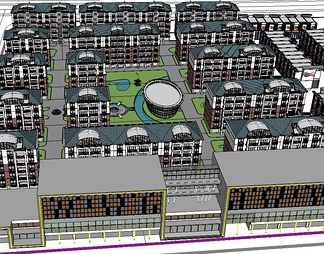 居住建筑su免费模型下载(1)