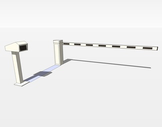 车行道闸su免费模型下载(1)