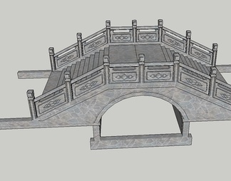 小桥石桥拱桥su免费模型下载(1)