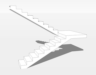 楼梯su免费模型下载(1)