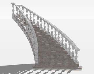 楼梯su免费模型下载(1)