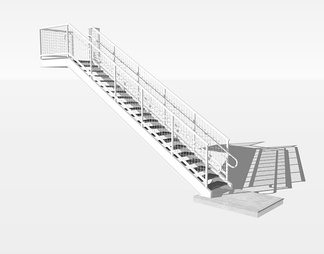 楼梯su免费模型下载(1)