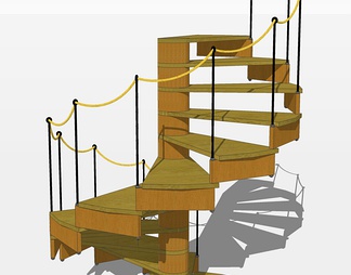 楼梯su免费模型下载(1)