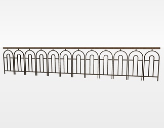 铁艺栏杆su免费模型下载(1)