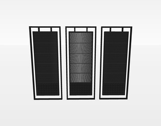 屏风隔断su免费模型下载(1)