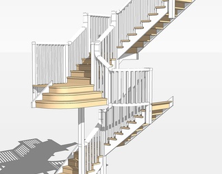 旋转楼梯su免费模型下载(1)