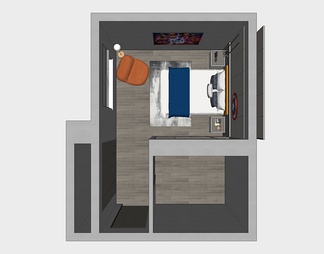 卧室su免费模型下载(1)