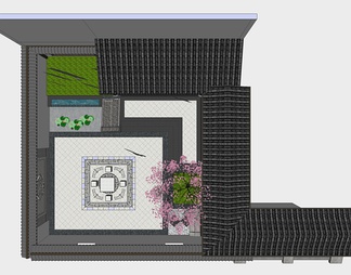 庭院su免费模型下载(1)