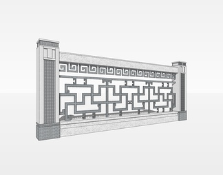 栏杆su免费模型下载(1)