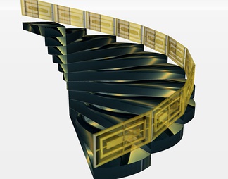 旋转楼梯su免费模型下载(1)