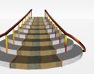 楼梯su免费模型下载(1)
