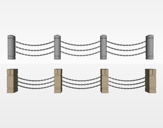 栏杆su免费模型下载(1)