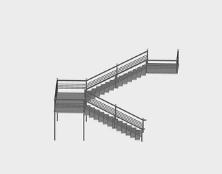 楼梯su免费模型下载(1)