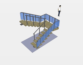 楼梯su免费模型下载(1)