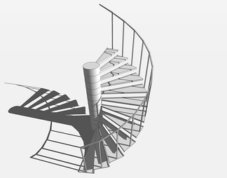 旋转楼梯su免费模型下载(1)
