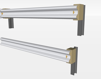 公路栏杆su免费模型下载(1)