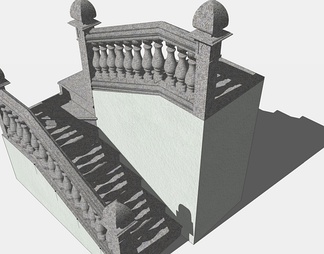 楼梯su免费模型下载(1)