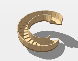 旋转楼梯su免费模型下载(1)
