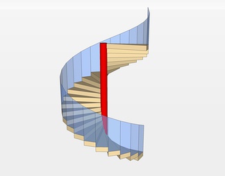 旋转楼梯su免费模型下载(1)