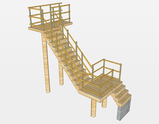 楼梯su免费模型下载(1)