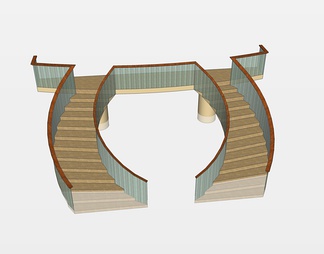 楼梯su免费模型下载(1)