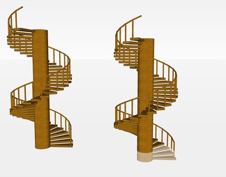 旋转楼梯su免费模型下载(1)