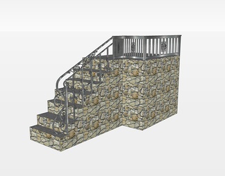 楼梯su免费模型下载(1)