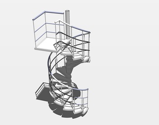 旋转楼梯su免费模型下载(1)
