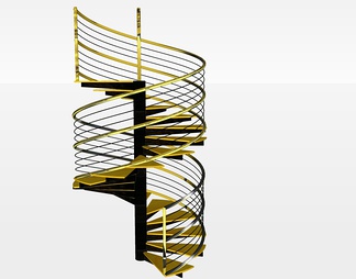旋转楼梯su免费模型下载(1)
